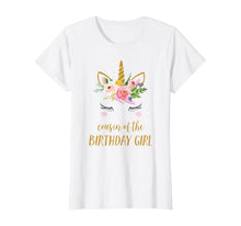 Load image into Gallery viewer, Unicorn Cousin Shirt, Cute Cousin of the Birthday Girl Top