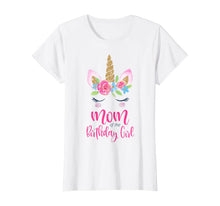 Load image into Gallery viewer, Womens Unicorn Mom of the Birthday Girl Shirt Matching Party Tee