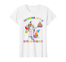 Load image into Gallery viewer, Womens Grandma of the Birthday Princess Unicorn Outfit T-Shirt