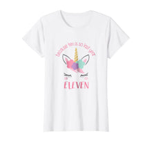 Load image into Gallery viewer, Unicorn 11th Birthday Girl Shirt, Birthday Shirt 11