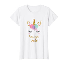 Load image into Gallery viewer, Unicorn Uncle Shirt, Uncle of the Birthday Girl Gift