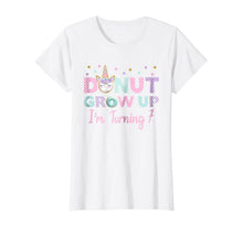 Load image into Gallery viewer, Donut Unicorn Funny Birthday Shirt Donut Grow Up