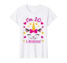 Load image into Gallery viewer, Unicorn Cat Birthday Gift 10 Years Old Girls T-Shirt