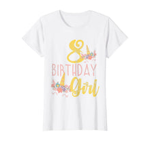 Load image into Gallery viewer, 8 Years Old Birthday Girl Gift Unicorn 8th Birthday T-Shirt