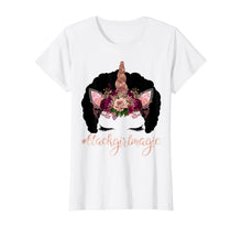 Load image into Gallery viewer, Unicorn Afro Kids Rose Black Girl Magic Birthday Gift T-Shirt