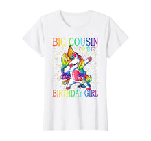 Load image into Gallery viewer, Big Cousin Of The Birthday Girl Unicorn T-Shirt