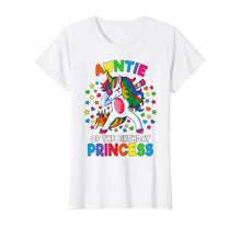 Load image into Gallery viewer, Auntie Of The Birthday Princess Dabbing Unicorn Party Gift T-Shirt