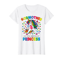 Load image into Gallery viewer, Godmother Of The Birthday Princess Dabbing Unicorn Party T-Shirt