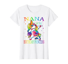 Load image into Gallery viewer, Nana of the Birthday Princess Unicorn Girl T-Shirt