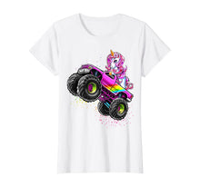 Load image into Gallery viewer, Monster Truck Unicorn Birthday Party Monster Truck Girl Gift T-Shirt