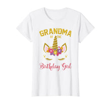 Load image into Gallery viewer, Grandma Of The Birthday Girl Party Outfit Unicorn Matching T-Shirt