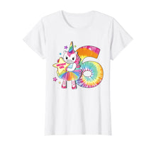 Load image into Gallery viewer, 6th Birthday Unicorn Shirt Gift for Girls Age 6 Tie Dye Tee T-Shirt