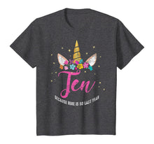 Load image into Gallery viewer, 10 Years Old Birthday Girl Gifts Unicorn 10th Birthday T-Shirt