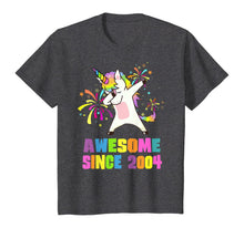 Load image into Gallery viewer, 16 Years Old 16th Birthday Awesome Since 2004 Unicorn T-Shirt