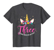 Load image into Gallery viewer, 3 Years Old Birthday Girl Gifts Unicorn 3rd Birthday T-Shirt