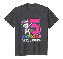 Load image into Gallery viewer, Unicorn Dabbing 5th Birthday Shirt Girls Bday Party Gift T-Shirt