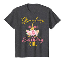 Load image into Gallery viewer, Grandma Birthday Girl Grandmother Gifts Unicorn Birthday T-Shirt