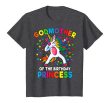 Load image into Gallery viewer, Godmother Of The Birthday Princess Dabbing Unicorn Party T-Shirt