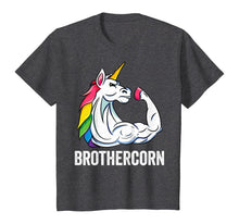 Load image into Gallery viewer, Cute Unicorn Brother Girl Birthday Party Apparel BrotherCorn T-Shirt
