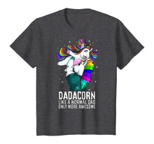 Load image into Gallery viewer, Dadacorn Dad Only More Awesome Mens Unicorn Birthday Gift T-Shirt