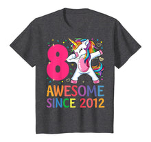 Load image into Gallery viewer, 8 Years Old 8th Birthday Unicorn Dabbing Shirt Girl Party T-Shirt