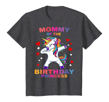 Load image into Gallery viewer, Mommy of the Birthday Princess Unicorn Girl T Shirt Outfit T-Shirt