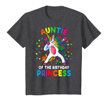 Load image into Gallery viewer, Auntie Of The Birthday Princess Dabbing Unicorn Party Gift T-Shirt