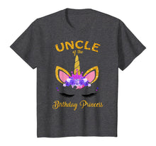 Load image into Gallery viewer, Uncle Of The Birthday Princess Unicorn Matching Family Shirt