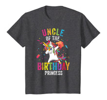 Load image into Gallery viewer, Uncle of the Birthday Princess Gift Dabbing Unicorn Girl Dad T-Shirt