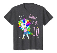 Load image into Gallery viewer, 10th Birthday Unicorn For Girls Children Unicorn Ten Years T-Shirt
