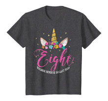 Load image into Gallery viewer, 8 Years Old Birthday Girl Gifts Unicorn 8th Birthday T-Shirt