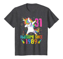 Load image into Gallery viewer, 31 Years Old 31th Birthday Unicorn Dabbing Shirt Girl Party T-Shirt