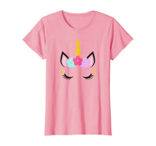Load image into Gallery viewer, Unicorn Face Birthday T-Shirt