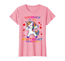 Load image into Gallery viewer, Mommy of the Birthday Princess Unicorn Girl T Shirt Outfit T-Shirt