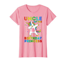 Load image into Gallery viewer, Uncle Of The Birthday Princess Unicorn Dabbing Shirt