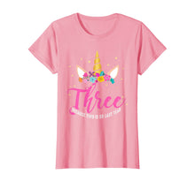 Load image into Gallery viewer, 3 Years Old Birthday Girl Gifts Unicorn 3rd Birthday T-Shirt