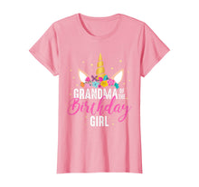 Load image into Gallery viewer, Grandma Of The Birthday Girl Grandma Gift Unicorn Birthday T-Shirt