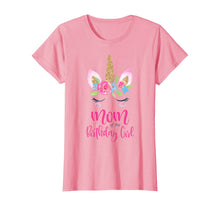 Load image into Gallery viewer, Womens Unicorn Mom of the Birthday Girl Shirt Matching Party Tee