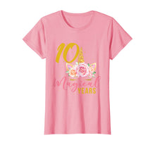 Load image into Gallery viewer, 10 Years Old Birthday Girl Gift Unicorn 10th Birthday T-Shirt
