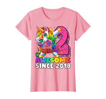 Load image into Gallery viewer, Awesome Since 2018 Dabbing Unicorn Tutu 2nd Birthday Gift T-Shirt