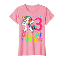 Load image into Gallery viewer, 3 Years Old 3rd Birthday Unicorn Dabbing Shirt Girl Party T-Shirt