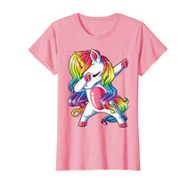 Load image into Gallery viewer, Dabbing Unicorn T shirt Girls Kids Women Rainbow Unicorns