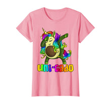 Load image into Gallery viewer, Uni Cado Dabbing Unicorn Avocado Rainbow Girl Birthday Gift T-Shirt