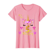 Load image into Gallery viewer, Unicorn Birthday Shirt For Girls OMG It's My 5th Birthday