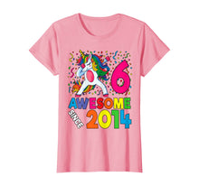 Load image into Gallery viewer, 6th Birthday Dabbing Unicorn Party Gift For 6 Years Old Girl T-Shirt