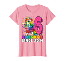 Load image into Gallery viewer, Awesome Since 2014 Flossing Unicorn Tutu 6th Birthday Gift T-Shirt