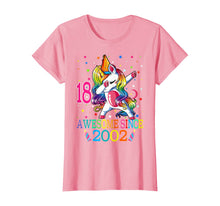 Load image into Gallery viewer, Awesome Since 2002 Dabbing Unicorn 18th Birthday Gift Girls T-Shirt