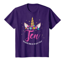 Load image into Gallery viewer, 10 Years Old Birthday Girl Gifts Unicorn 10th Birthday T-Shirt
