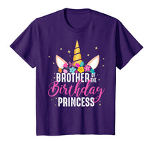 Load image into Gallery viewer, Brother Of The Birthday Princess Gift Unicorn Birthday T-Shirt