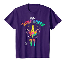 Load image into Gallery viewer, This Slime Queen Is 11-11th Birthday Girl Unicorn and Slime T-Shirt